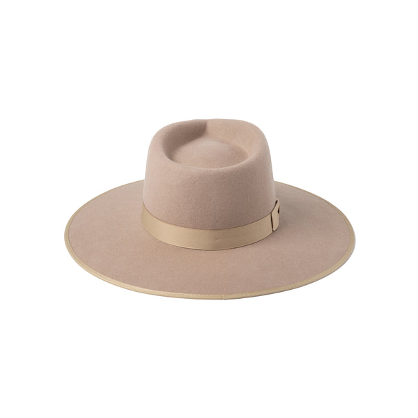Fawn Rancher - Light Fawn Wool Felt Rancher Hat with Gold Band