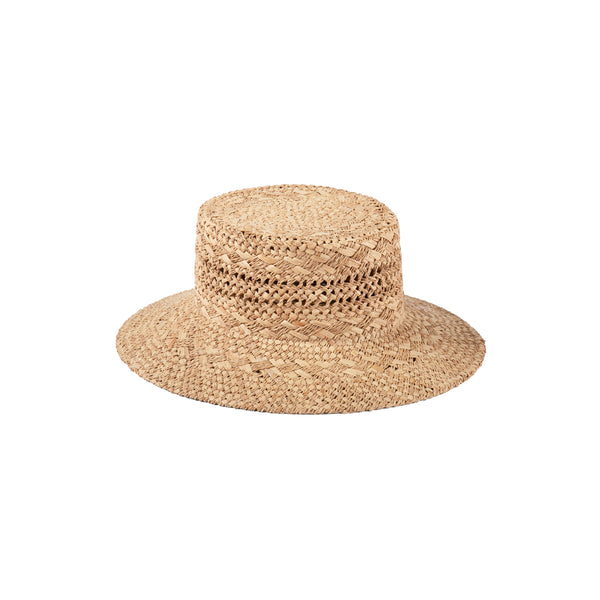 Natural straw Inca Bucket Wide hat with a wide brim