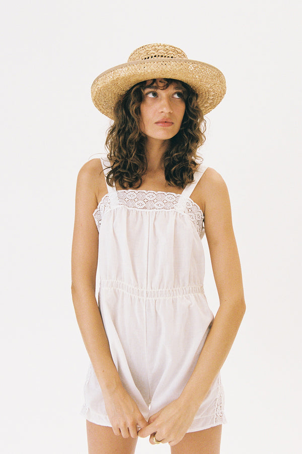 Lawson Boater - Raffia