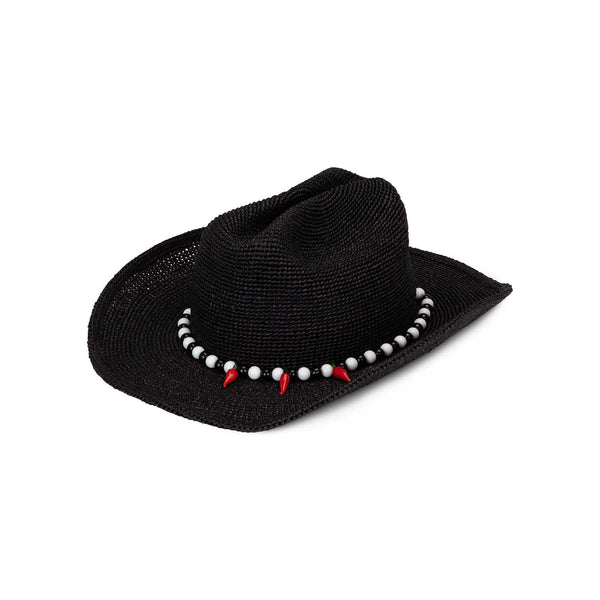 Raffia Cowboy Chili - Noir