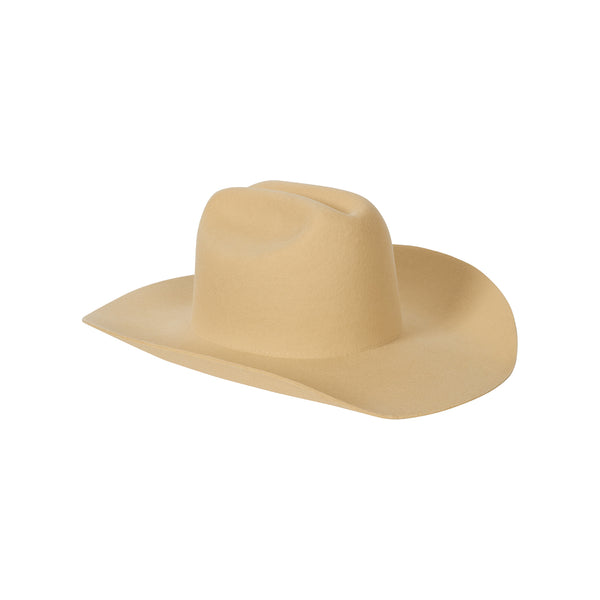 Ryder Cowboy hat in buttery yellow, made from 100% Australian wool felt