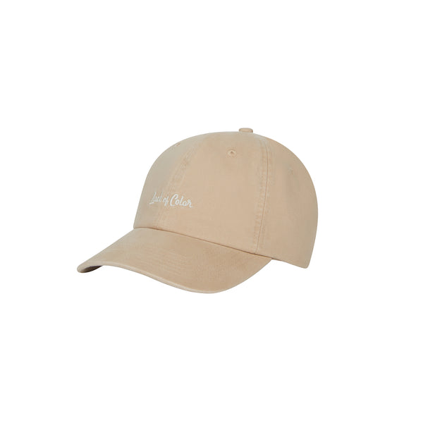 The LOC Cap - Cashew, 100% cotton cap with embroidered logo