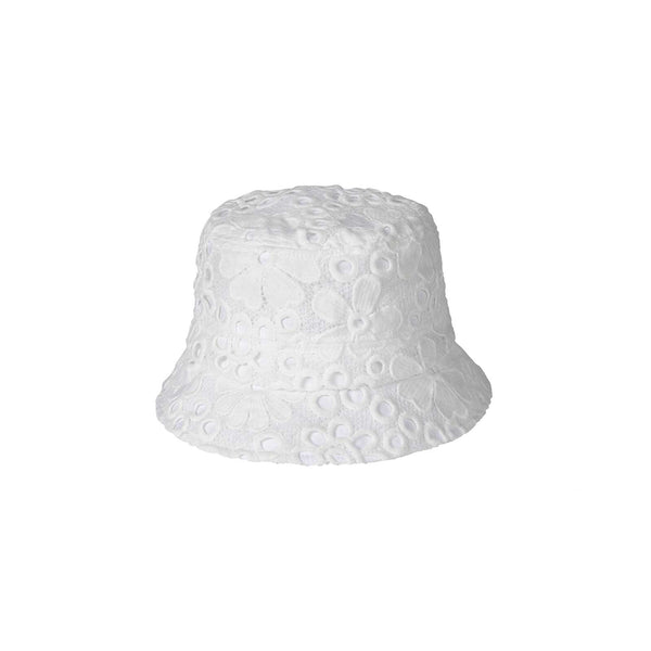 Voyage Bucket - Lace Cotton Bucket Hat with floral design