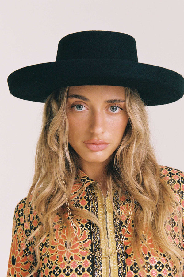 Lawson Boater - Black