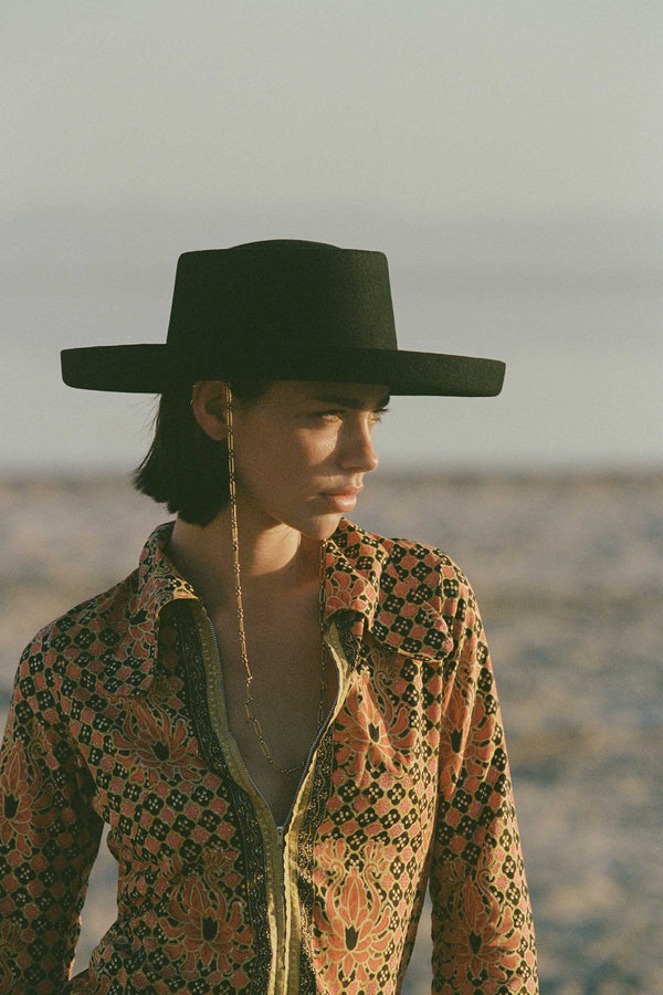 Lawson Boater - Black