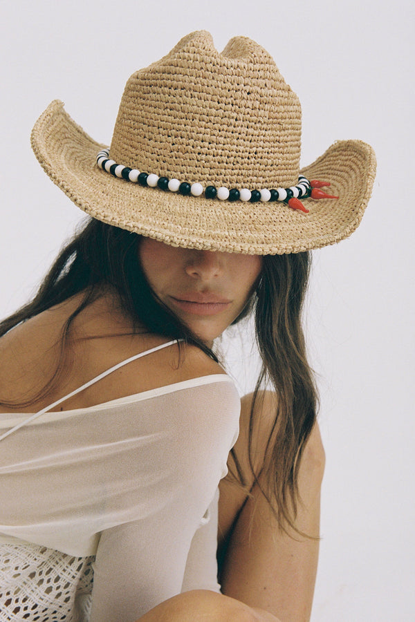 Raffia Cowboy Chili - Natural