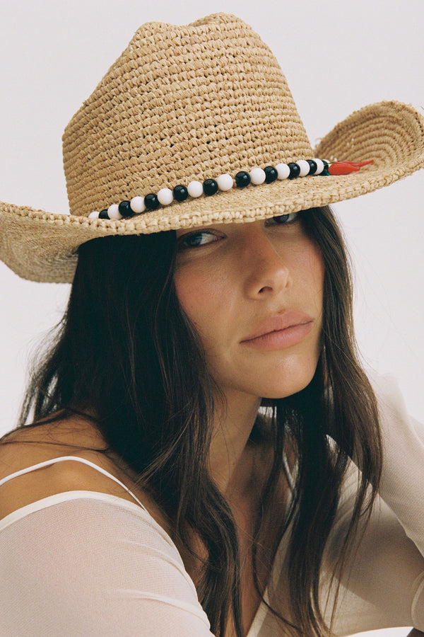 Raffia Cowboy Chili - Natural