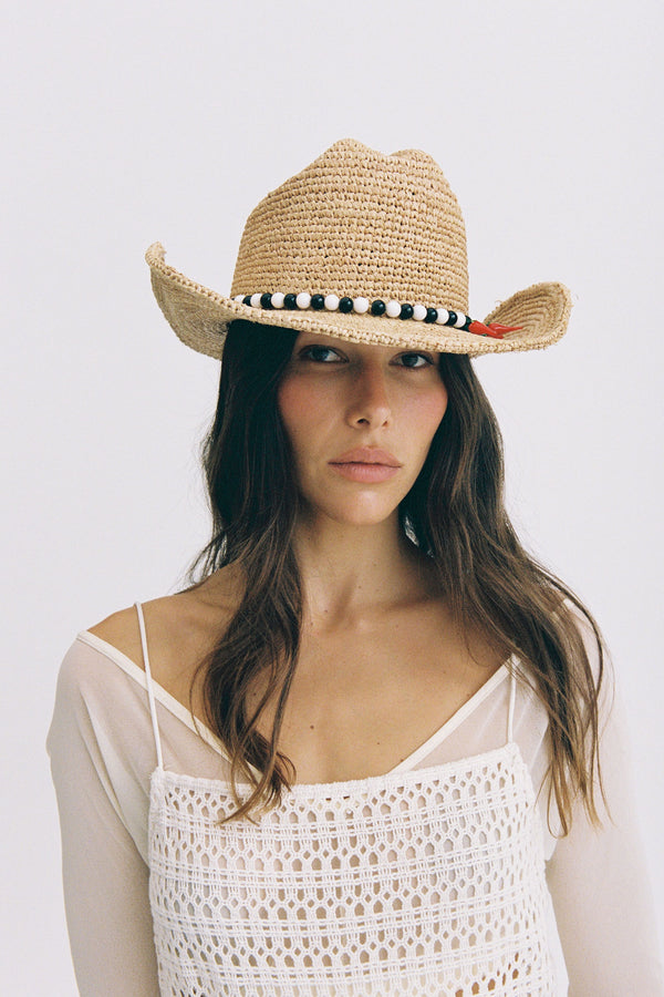 Raffia Cowboy Chili - Natural