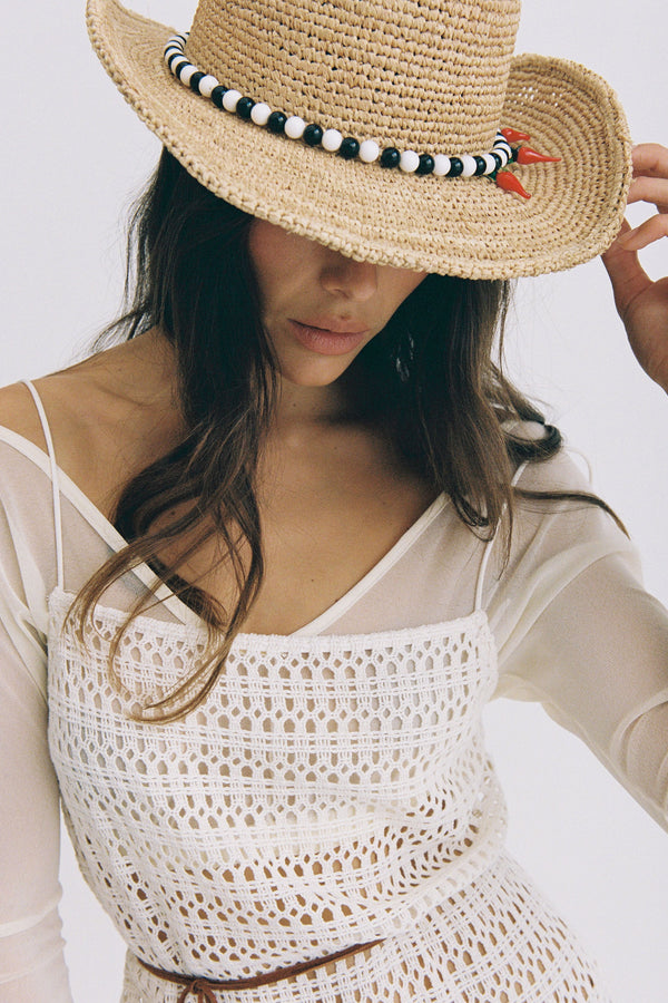 Raffia Cowboy Chili - Natural