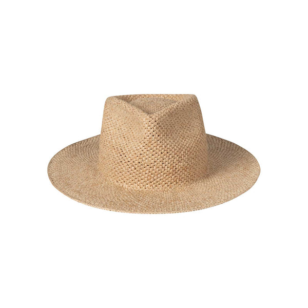 Inca Fedora made from 100% raffia straw, hand crocheted in a pineapple effect stitch