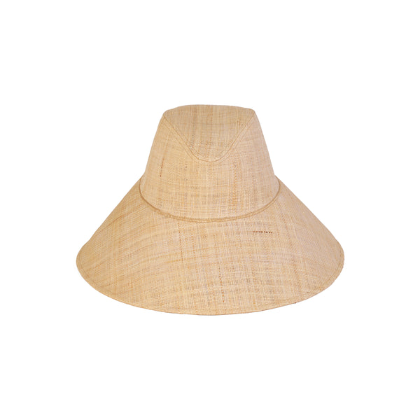 The Cove straw bucket hat, natural color, wide brim for sun protection