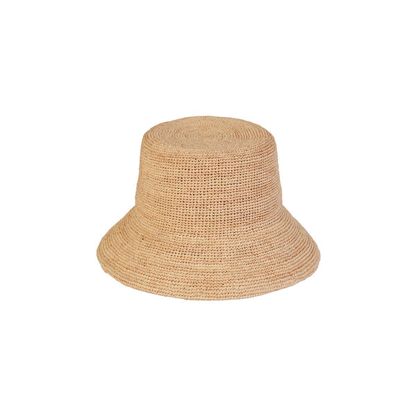 The Inca Bucket straw hat in natural color