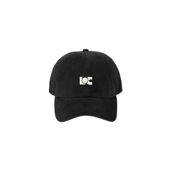 LOC Cap in washed black with embroidered logo