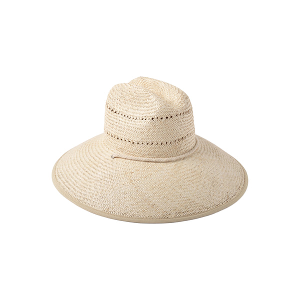 The Vista straw cowboy hat in natural color, featuring a wide brim and a stylish design.