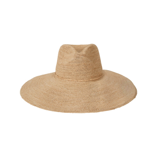Drift Fedora Ultrawide in natural raffia with an ultrawide brim