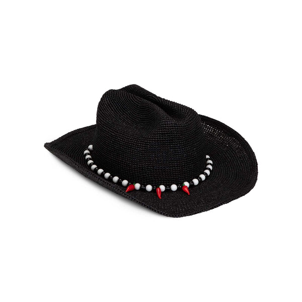 Raffia Cowboy Chilli - Noir