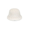 Fluffy Bucket - Snow colored faux-fur short brimmed bucket hat