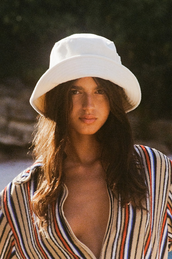 Wave Bucket - Beige Terry